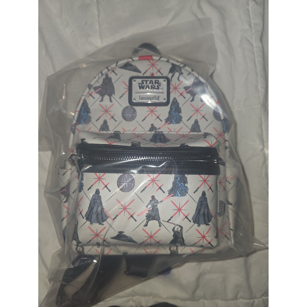 NWOT loungefly Darth Vader & lightsaber mini backpack bookbag purse tote bag!